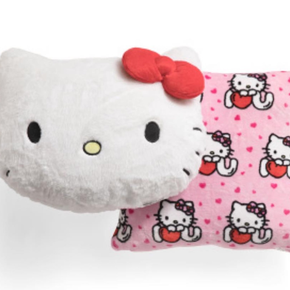 @ pack hello kitty head plush and pillow